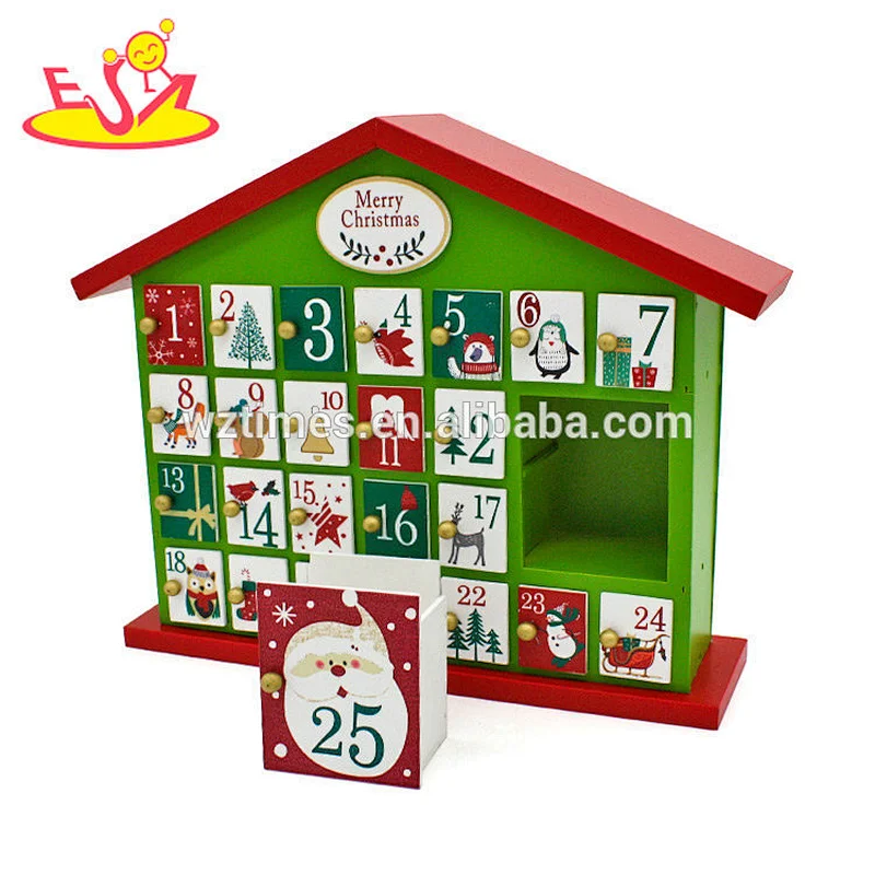 2018 wholesale wooden christmas advent calendar cheap wooden christmas advent calendar wood christmas advent calendar W02A188