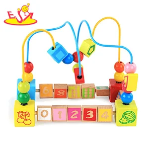 Pädagogisches Kinderspielzeug der Spaßmode aus Holzperlen W11B191