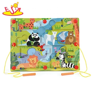 Top fashion educational wooden busy learners activity cube for kids W11B223