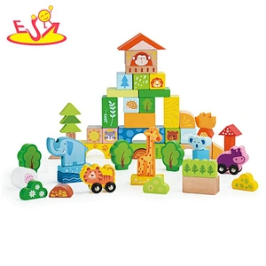 2019 Top sale 26PCS educational wooden building blocks for kids W13A170