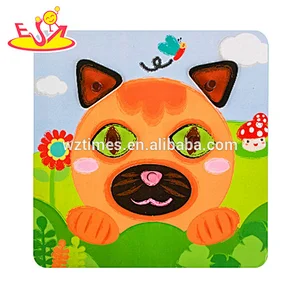 2018 Puzzle Game Toy Wooden Cheap Children Cute Bear Puzzle For Sale W14D057