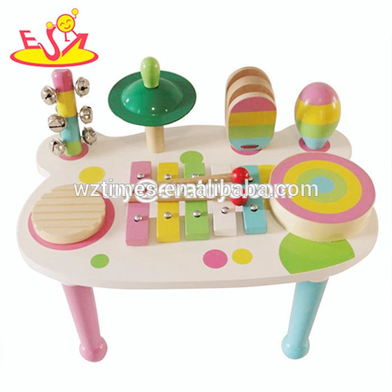 Wholesale kids teaching aid wooden musical instruments toy W07A021
