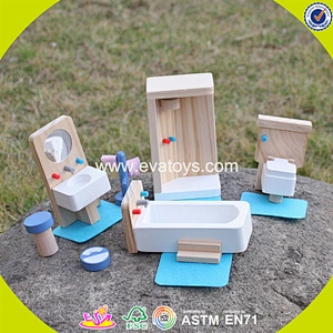 New design miniature wooden doll house furniture for kids W06B054