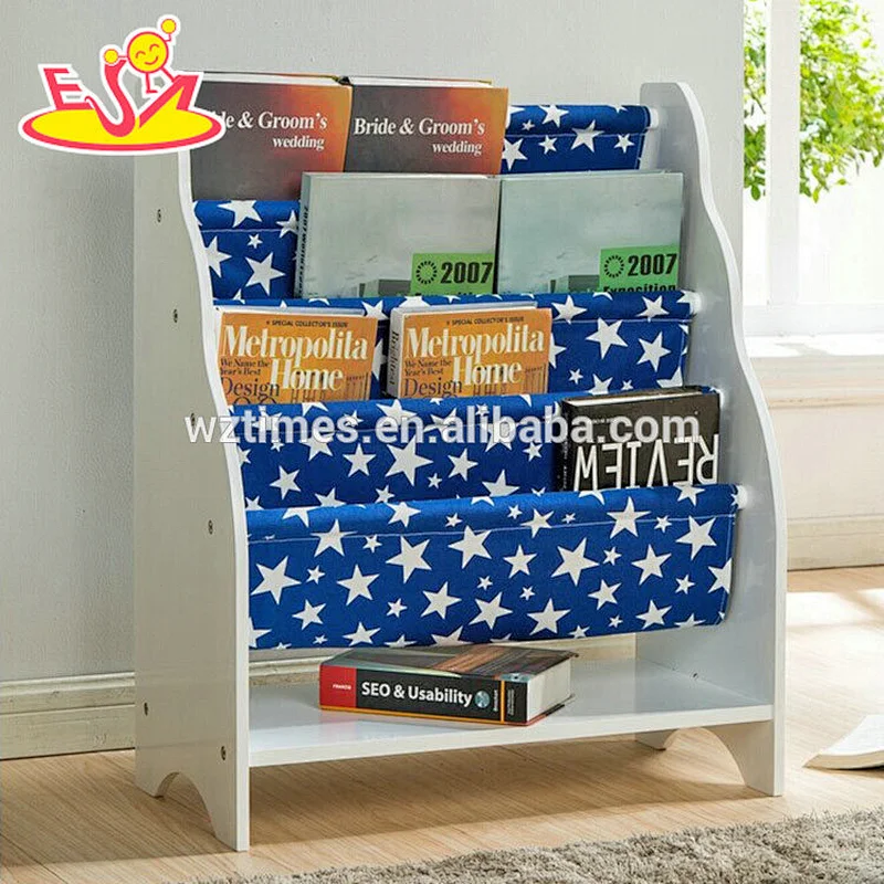 Wholesale top fashion children wooden magazine rack for sale W08C251