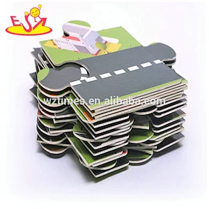 2018 Amazon top seller funny puzzle toys mini paper puzzle track play set for kids W14E007