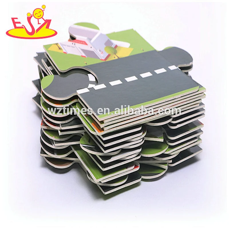 2018 Amazon top seller funny puzzle toys mini paper puzzle track play set for kids W14E007