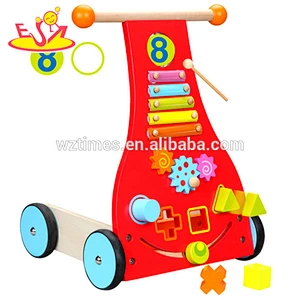 wholesale best sale wooden baby walker latest style wooden baby walker W16E044