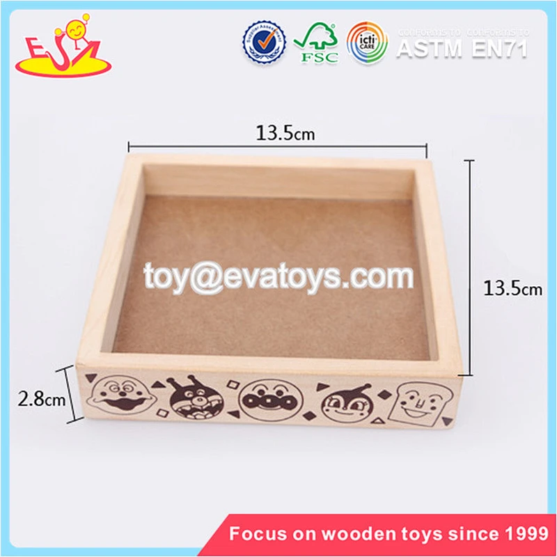 Wholesale interesting kids wooden tangram game customize children wooden tangram game W11D008