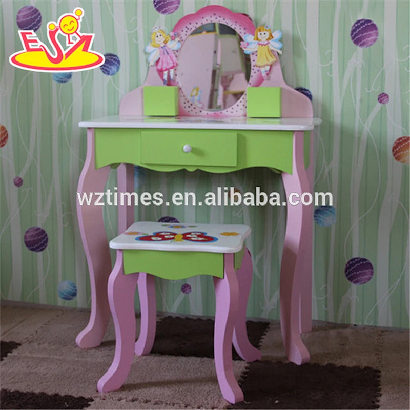wholesale high quality children wooden dressing table mirror newly fashionable kids wooden dressing table mirror W08H024