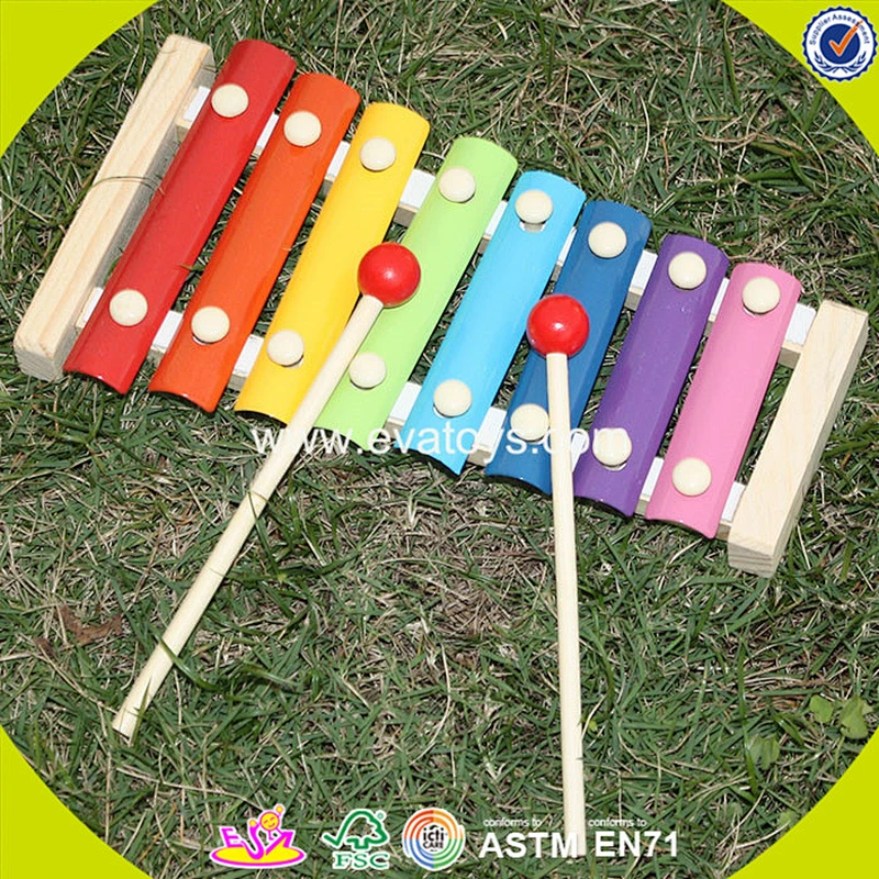 best sale kids wooden toy xylophone most popular children's wooden toy xylophone W07C040