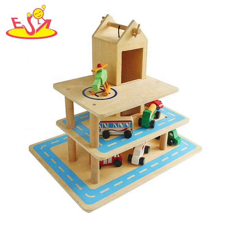 2018 Neues in der Innenstadt gelegenes Deluxe-Parkhaus aus Holz für Kinder W04B053