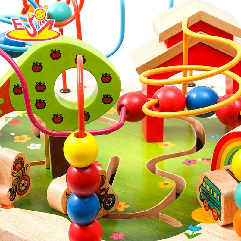 Top sale educational wooden activity cube for children W11B226