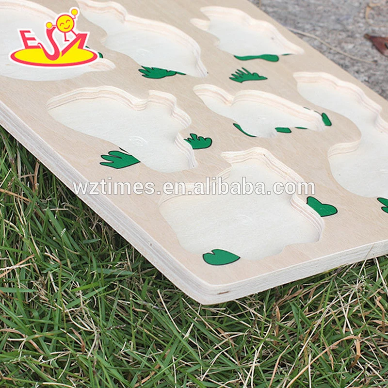 wholesale high quality kids wooden puzzle cheap wooden puzzle W14M087