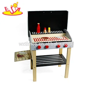 Beliebteste BBQ-Set aus Holz Spielzeug Kochen für Kinder spielen W10D123B