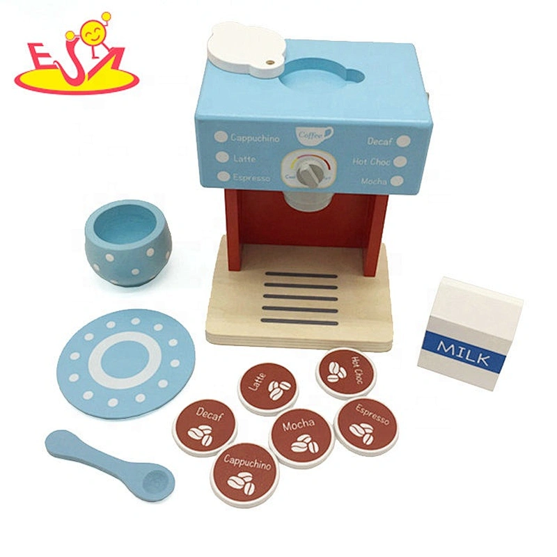 2019 Most popular preschool wooden kids coffee maker for kinderplay W10D237