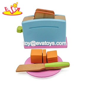 New design pretend play wooden toy bread machine for kids W10D201