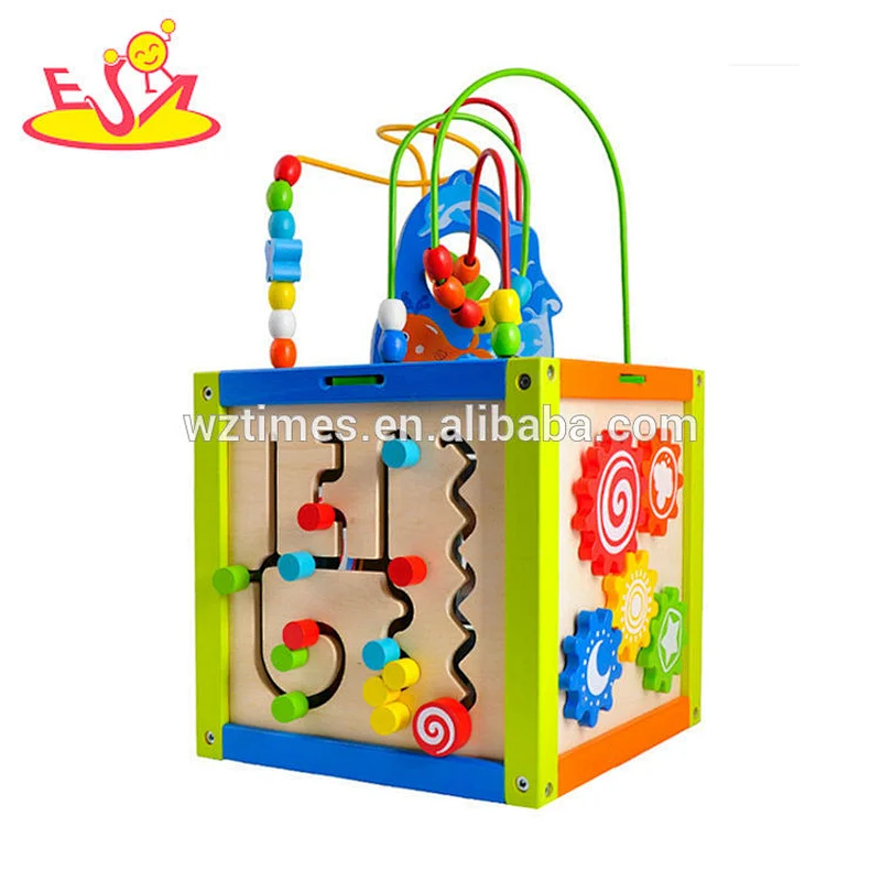 Wholesale hot sale amusement park wooden beads game toy for kids W11B164