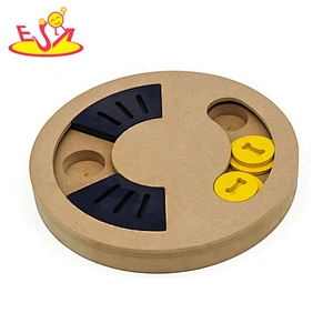 Fun pet interactive wooden pet food puzzles for wholesale W06F108