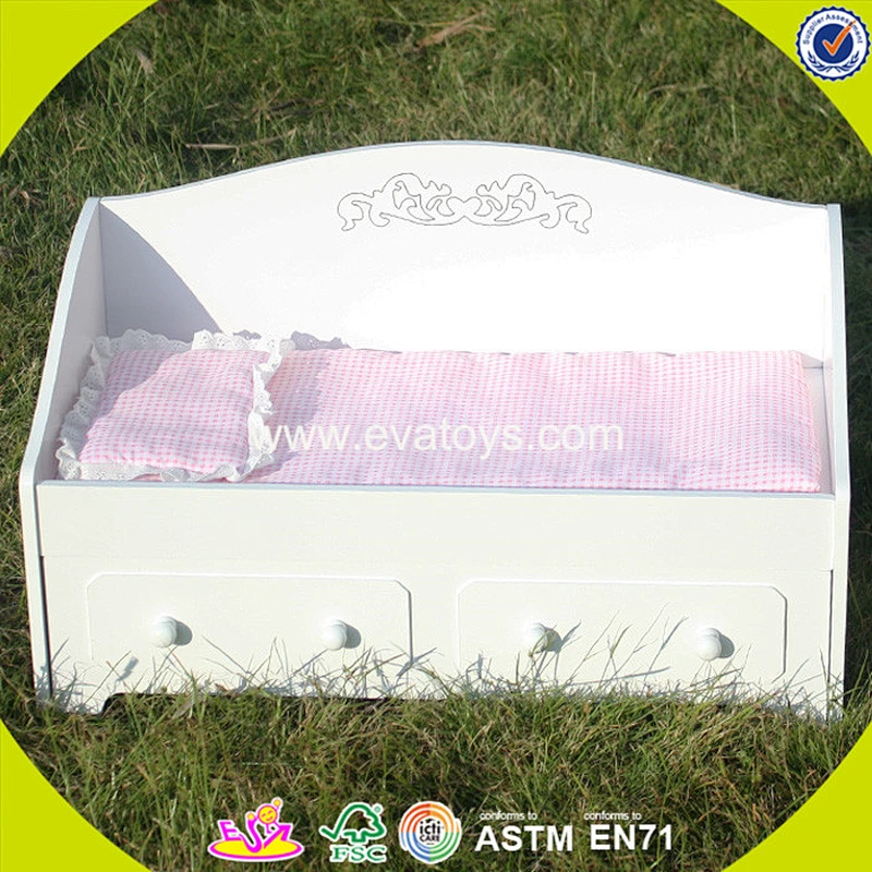 hottest sale girls toy wooden 18 inch doll furniture with cabinet W06E003