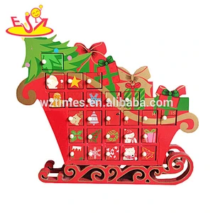 2018 wholesale wooden christmas calendar cartoon wooden christmas calendar decorative wooden christmas calendar W02A170