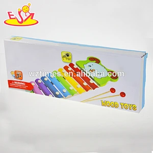 Wholesale baby best choice wooden xylophone toy 8 small knock piano sound wooden xylophone toy W07C034