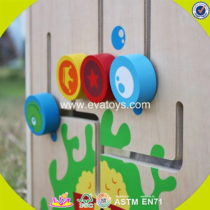 2018 new design 5 in 1 multi-function children wooden bead maze table W11B134