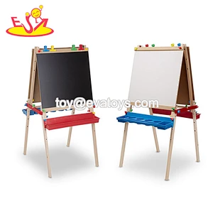 Top sale double sided wooden drawing board for children W12B104C