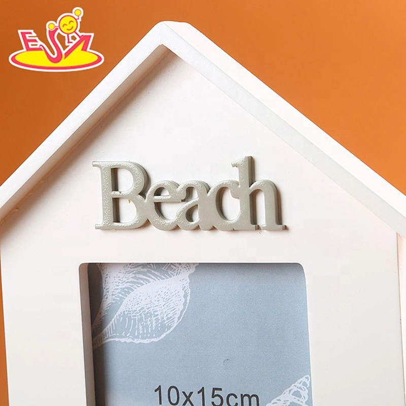 Most popular creative house shape wooden photo frame for kids W09A047
