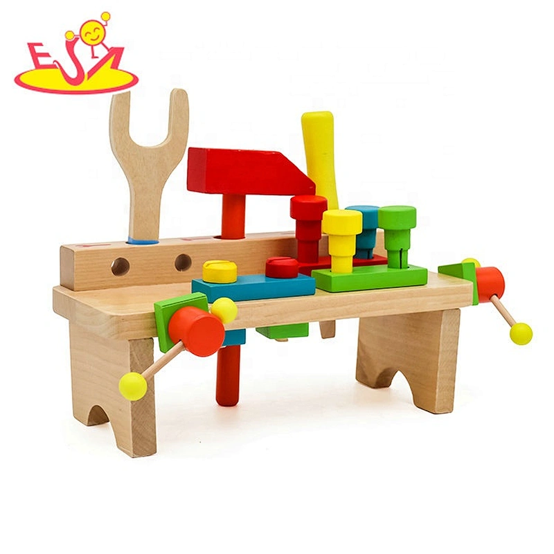 New hottest pretend carpenter wooden toy tool bench for children W03D111