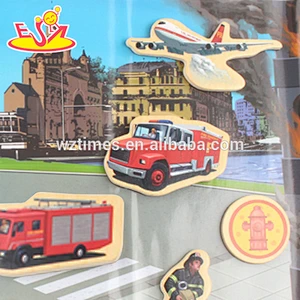 wholesale 23 pieces kids wood magnet toys for education W14J004