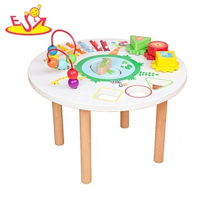 New hottest first educational wooden musical activity table for babies W12D144