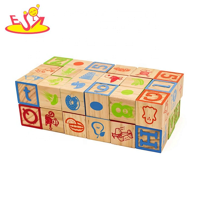 New design early wooden alphabet learning toys for kids W13A179