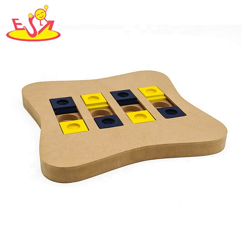 Customize interactive wooden dog puzzle feeder for wholesale W06F115