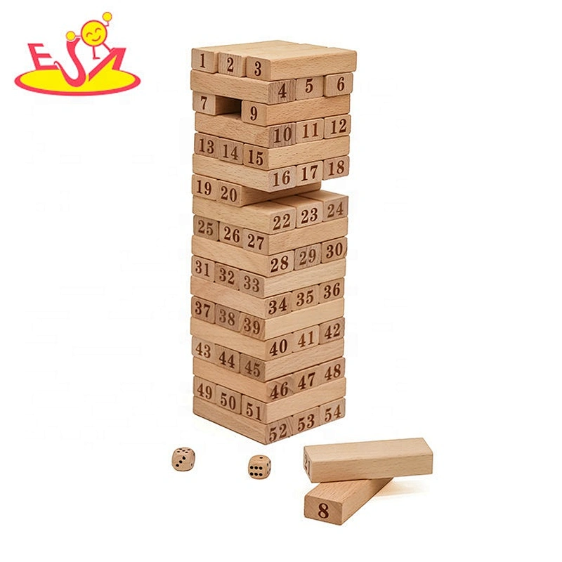 Top sale educational wooden stacking blocks for toddlers W13D213