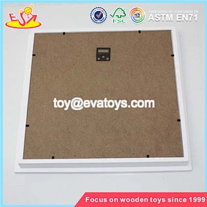 Wholesale new fashion lovely square wooden picture frame for kids W09A010