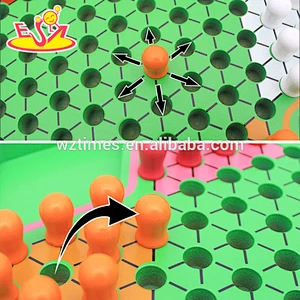Wholesale high quality wooden hexagonal chess board game toy for children W11A045