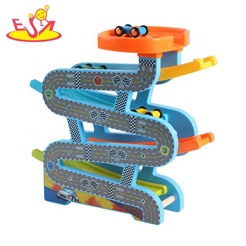 2019 New arrival educational wooden race track toy for kids W04E073