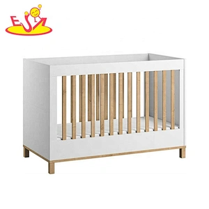 high quality blue wooden baby cradle for wholesale W08E031