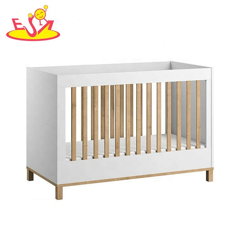 high quality blue wooden baby cradle for wholesale W08E031