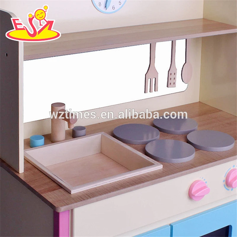 Wholesale early learning kids wooden kitchen set toy interesting baby wooden kitchen set toy W10C275