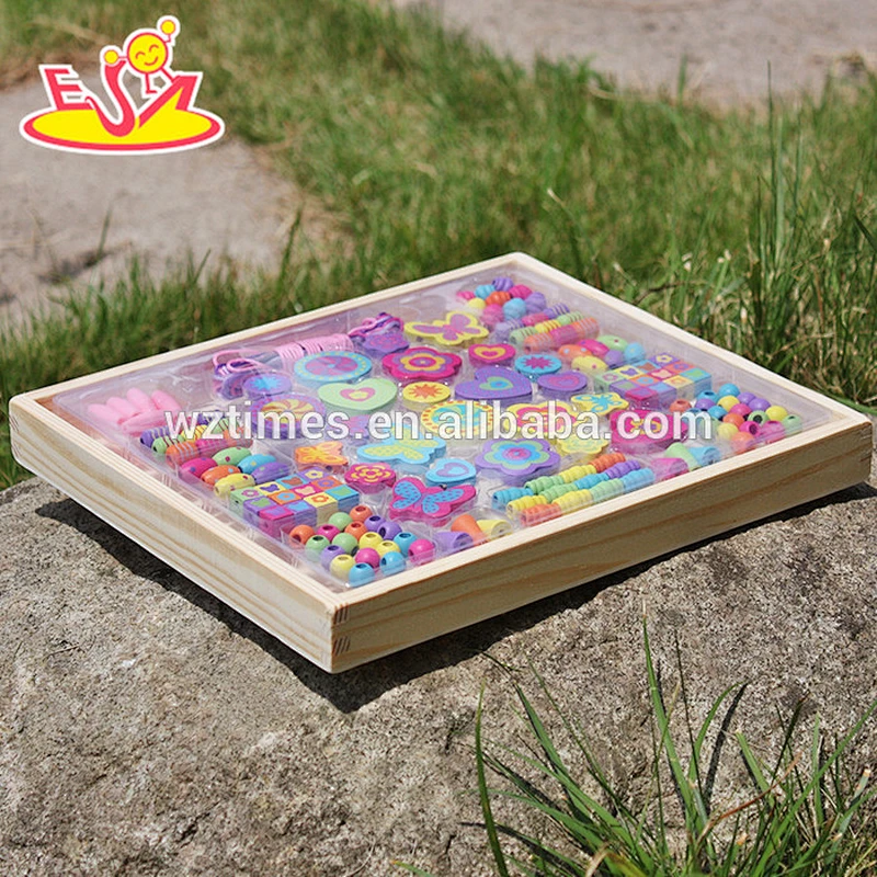 2018 Nuevo diseño de cuentas de rosca juguetes educativos de madera para 3 años de edad, mejores niños juguetes educativos de madera para 3 años de edad W11E059