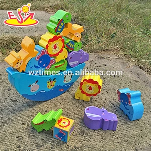2018 Neues Design Holzwaage Spielzeug für Kinder Lustige Holzwaage Spielzeug für Kleinkinder pädagogische Holzwaage Spielzeug W11F047