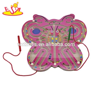wholesale baby wooden toys beads popular kids wooden labyrinth interesting children wooden labyrinth W11H009