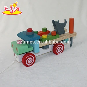 2018 best design educational children wooden toy screws for sale W03C026
