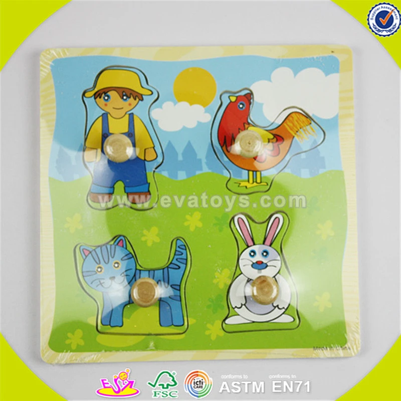 Wholesale top design children puzzle toy educational wooden children puzzle toy interesting wooden jigsaw W14A074