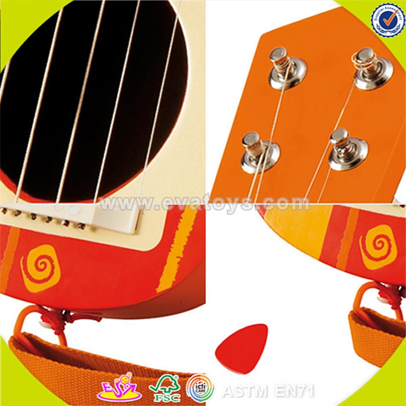 wholesale wooden guitar high quality wooden toy guitar cheap wooden guitar W07H034
