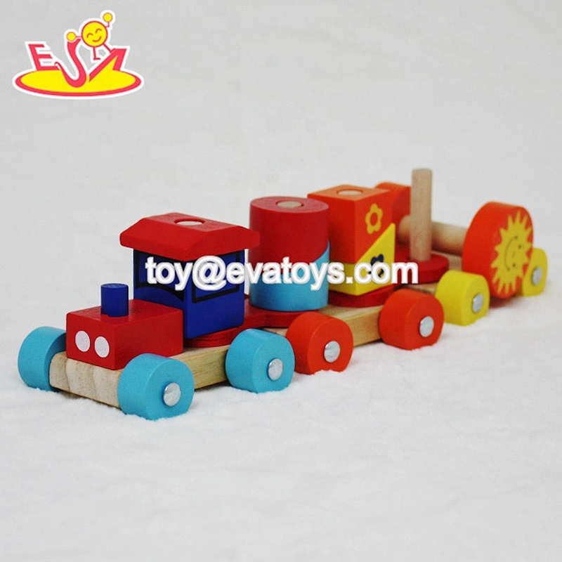 Top sale creative wooden train set with low price W04A068