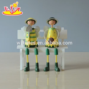 2018 New design wooden handcrafted mini doll children wooden handcrafted mini doll baby wooden handcrafted mini doll W02A160