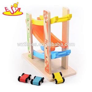 2018 wholesale 3 level pathway wooden toy car ramps for toddlers new design wooden toy car ramps for toddlers W04E052