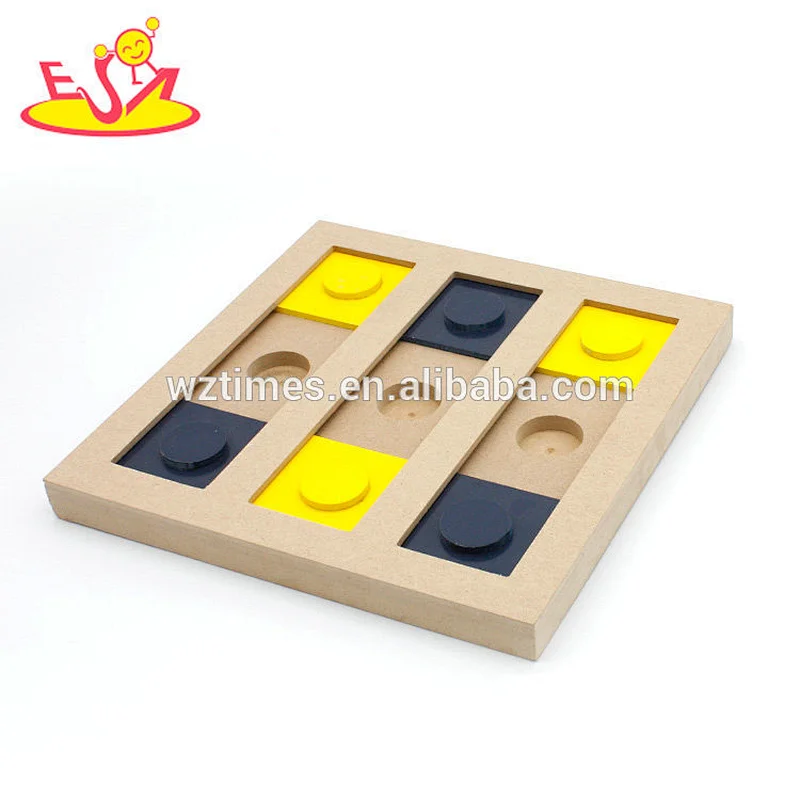 Wholesale top quality wooden puppy interactive toys as hide and seek W06F069